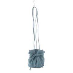 ザラ ZARA ミニバケットバッグ ショルダーバッグ 巾着 水色 /RI ■OS