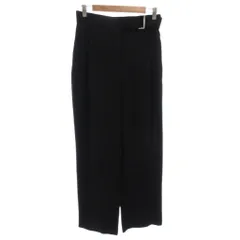 B&Y ユナイテッドアローズ BEAUTY&YOUTH ビューティー&ユース ワイドパンツ スラックス タック M ベルトデザイン 紺 ネイビー /GV