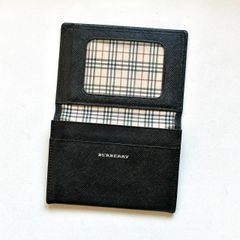 現行✨新品・未使用 バーバリー 名刺入れ ノバチェック レザー ロゴ型