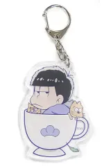 【中古】キーホルダー・マスコット(キャラクター) 一松 「おそ松さん×アニメガカフェ アクリルキーホルダー」