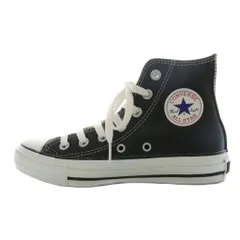 コンバース CONVERSE オールスター レザー ハイカットスニーカー 3 黒 ブラック 白 ホワイト /SS ■OS