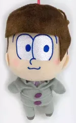 【中古】ぬいぐるみマスコット・ぬいぐるみバッジ トド松(刑事) 揃えて6つ子・ぬいぐるみマスコット-一松・十四松・トド松-ファッションいろいろ 「おそ松さん」