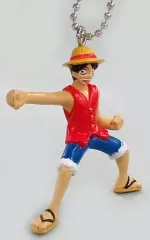 【中古】食玩 キーホルダー ルフィ 「ワンピース」 グランドラインキーチェーン 