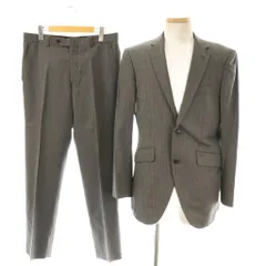 ナンバー Number シングルスーツ セットアップ ストライプ柄 ジャケット パンツ 94A6 グレー /ES