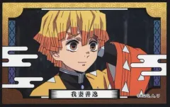 【中古】食玩 ステッカー・シール 我妻善逸(明) 「鬼滅の刃 デコステッカー3ガムつき」