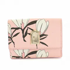 フルラ FURLA マグノリアコレクション 財布 三つ折り 小銭入れ PVC レザー 花柄 ピンク PCW5ACO W46000 /YT