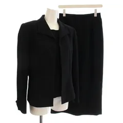 ランセル LANCEL スーツ 3点セット ブラックフォーマル ジャケット スカート ブラウス 9号 黒 ブラック /☆G