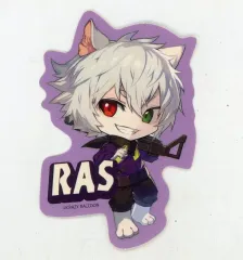 【中古】食玩 ステッカー・シール Ras ステッカー 「Crazy Raccoon グミ ぶどう味」 