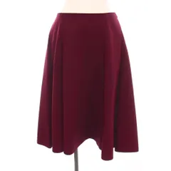 フォクシーニューヨーク FOXEY NEW YORK フレアスカート ひざ丈 38 ボルドー ワインレッド 39983 /YM