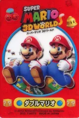 【中古】食玩 トレーディングカード ダブルマリオ 「スーパーマリオ3Dワールド グミ」