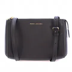 マークジェイコブス MARC JACOBS ショルダーバッグ レザー ロゴ 装飾 黒 ブラック /BB