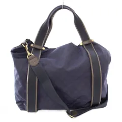 ラシット RUSSET ハンドバッグ トートバッグ ショルダーバッグ 2WAY 総柄 紺 /TK