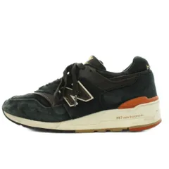 ニューバランス NEW BALANCE M997PR スニーカー シューズ ロゴ 24.0cm 黒 ブラック 茶 ブラウン /AN3