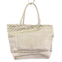 アンテプリマ ANTEPRIMA ワイヤーバッグ ハンドバッグ ポーチ付き シルバー /TK