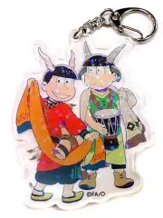 【中古】キーホルダー・マスコット(キャラクター) おそ松＆チョロ松 「HMV×おそ松さん ホログラムコンビアクリルキーホルダーコレクション」 HMV店舗限定