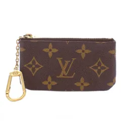 ルイヴィトン LOUIS VUITTON カードキーケース ポシェット・クレ コインケース 小銭入れ モノグラム キャンバス ロゴ Dリング 茶 ブラウン M62650 /BB ■OH