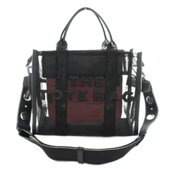 マークジェイコブス MARC JACOBS THE MESH LARGE TOTE BAG メッシュ トートバッグ スケルトン 2WAY ショルダーバッグ 黒 ブラック /☆G