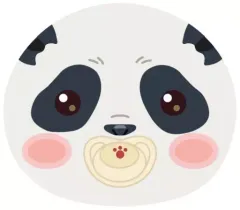 【中古】ぬいぐるみマスコット・ぬいぐるみバッジ パンダ 「呪術廻戦 おまんじゅうにぎにぎマスコット2」