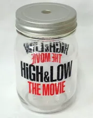 【中古】グラス(男性) ロゴ オリジナルジャー 「HiGH＆LOW THE MOVIE」 ユナイテッド・シネマ限定 壇商店のカップケーキ＆ドリンクセット注文特典