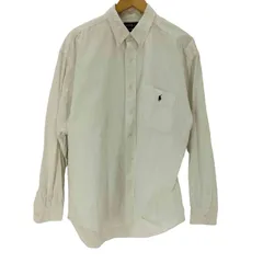 ラルフローレン RALPH LAUREN 90S BIG SHIRT ポケット ポニー 刺繍 ボタンダウン L/S オックスフォード シャツ メンズ import：L 