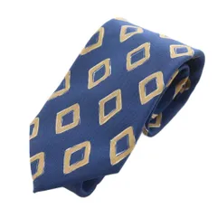 ホリデー＆ブラウン Holliday & Brown FOR BEAMS F レギュラータイ ネクタイ 総柄 シルク 絹 ベージュ 紺 ネイビー /AN10