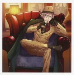 【中古】キャラカード 摂津万里(ノーマル/ベージュ色スーツ/座り) 「A3!(エースリー) ましコレ スクエアフォトコレクション Vol.1 秋組＆冬組」