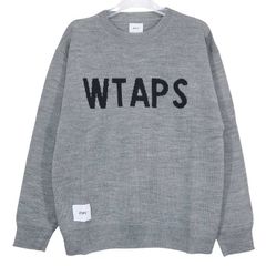 Mサイズ】WTAPS☆バックロゴ ローゲージ ニット ブラック 新品未使用 