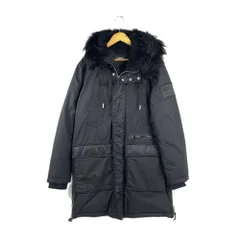 DIESEL　ディーゼル　00SYUH-W-BULLISK-0GAVS　W-BULLISK　中綿モッズコート　フェイクファー　Mサイズ　ブラック