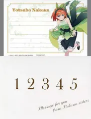 【中古】キャラカード 中野四葉 封筒入りメッセージカード 「映画 五等分の花嫁×Gratte animatecafe/劇場公開記念フェア 五つ子ちゃんのウェディングストーリー in アニメイト 第2弾」 対象商品購入特典 後半