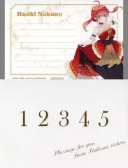 【中古】キャラカード 中野五月 封筒入りメッセージカード 「映画 五等分の花嫁×Gratte animatecafe/劇場公開記念フェア 五つ子ちゃんのウェディングストーリー in アニメイト 第2弾」 対象商品購入特典 後半