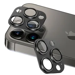 カメラフィルム 保護カバー (2枚) Max アルミ合金製＋AR高透過率強化ガラス Pro レンズ全面保護 13 対応 アイフォン13プロ/アイフォン13プロマックス 対応 レンズフィルム 13 強化カメラ保護フィルム Pro/iPhone 黒縁取り 露出オー