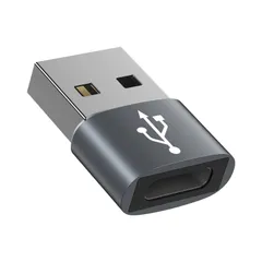 USB-A オス to typec usb2.0 変換アダプター メス [ QC3.0 急速充電・高速データ転送同期] Type-C Windows 10 超小型 / Mac OS 変換アダプタ MacBook iPad Pro USB iPhone 13/1