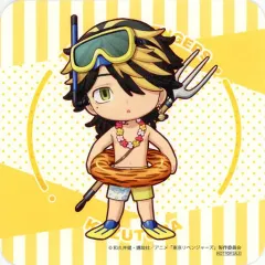 【中古】マグカップ・湯のみ 羽宮一虎(ミニキャライラスト) カフェ特製コースター 「東京リベンジャーズ×SMILE BASE CAFE」 メニュー注文特典 BOX B