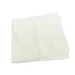 【中古】エルメス HERMES コットン ポケットチーフ アイボリー【メンズ】