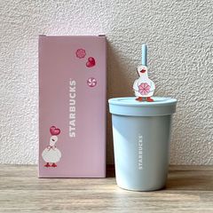 スターバックス ステンレスタンブラー アヒル ピンク バレンタイン