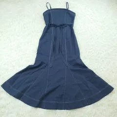 Apuweiser-riche    アプワイザーリッシェ    ラッフルブラウス ベアワンピース    デニム   ジャンスカS_