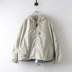 2019年製 マックスマーラ MaxMara The Cube ナイロン リバーシブル ジャケット 34｜オフホワイト サックス【2400014771817】のサムネイル