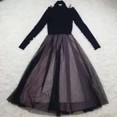 美品！   マーキュリーデュオ      チュールドッキング    ニットワンピース   チュールワンピース  2way