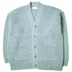 新品 Ernie Palo アーニーパロ 24AW 日本製 SHETLAND WOOL RIB MIDDLE CARDIGAN シェットランドウールリブニットカーディガン EP08KN01 46 SAX トップス g18973のサムネイル