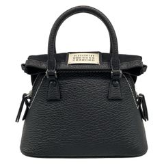 Maison Margiela(メゾンマルジェラ) ハンドバッグ 5AC マイクロ S56WG0081 黒 レザー