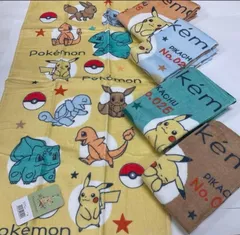 【ポケットモンスター】フェイスタオル 単品販売 ポケモン  ピカチュウ