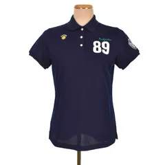 パーリーゲイツ PEARLY GATES ポロシャツ 半袖 ニコちゃん スマイル ナンバリング 2 紺 ネイビー 055-0260796