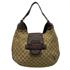 GUCCI(グッチ) ショルダーバッグ GG柄,シェリー 296851 ベージュ×ダークブラウン×マルチ レザー