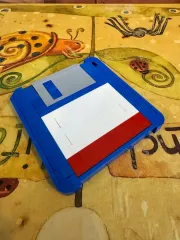 LEGOブロック フロッピーディスク ブルー/レッド/白