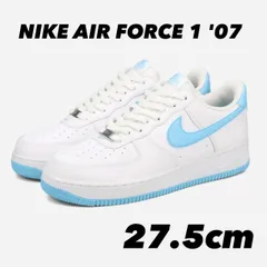 NIKE AIR FORCE 1 '07 ナイキ エアフォース1 07  WHITE/AQUARIUS BLUE/WHITE FQ4296-100 27.5cm