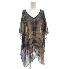 ノースリーブ タグ付き シアー ワンピース ひざ丈 青 ブルー ベージュ 黒 ブラック リーフ柄 ボタニカル柄 /FF