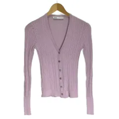 ザラ ZARA カーディガン ビジューボタン 長袖 S ピンク レディース