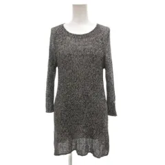 セオリーリュクス theory luxe 美品 チュニック ニット 麻 リネン 長袖  38 グレー ■GY43 /OH