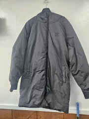(新品) アディダス ブラック ロング ダウン ジャケット