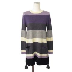 ブルマリン Blumarine ブラウス 絹 シルク I38 マルチカラー タイダイ